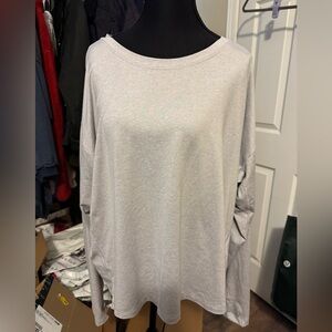 Athleta Uptempo Heather Gray Long Sleeve Top